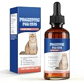 Cat Probiotics for Digestive Support | 60ml Probiotic for Cats with Digestive Enzymes &amp; Prebiotics Supports Gut Health, Immune System