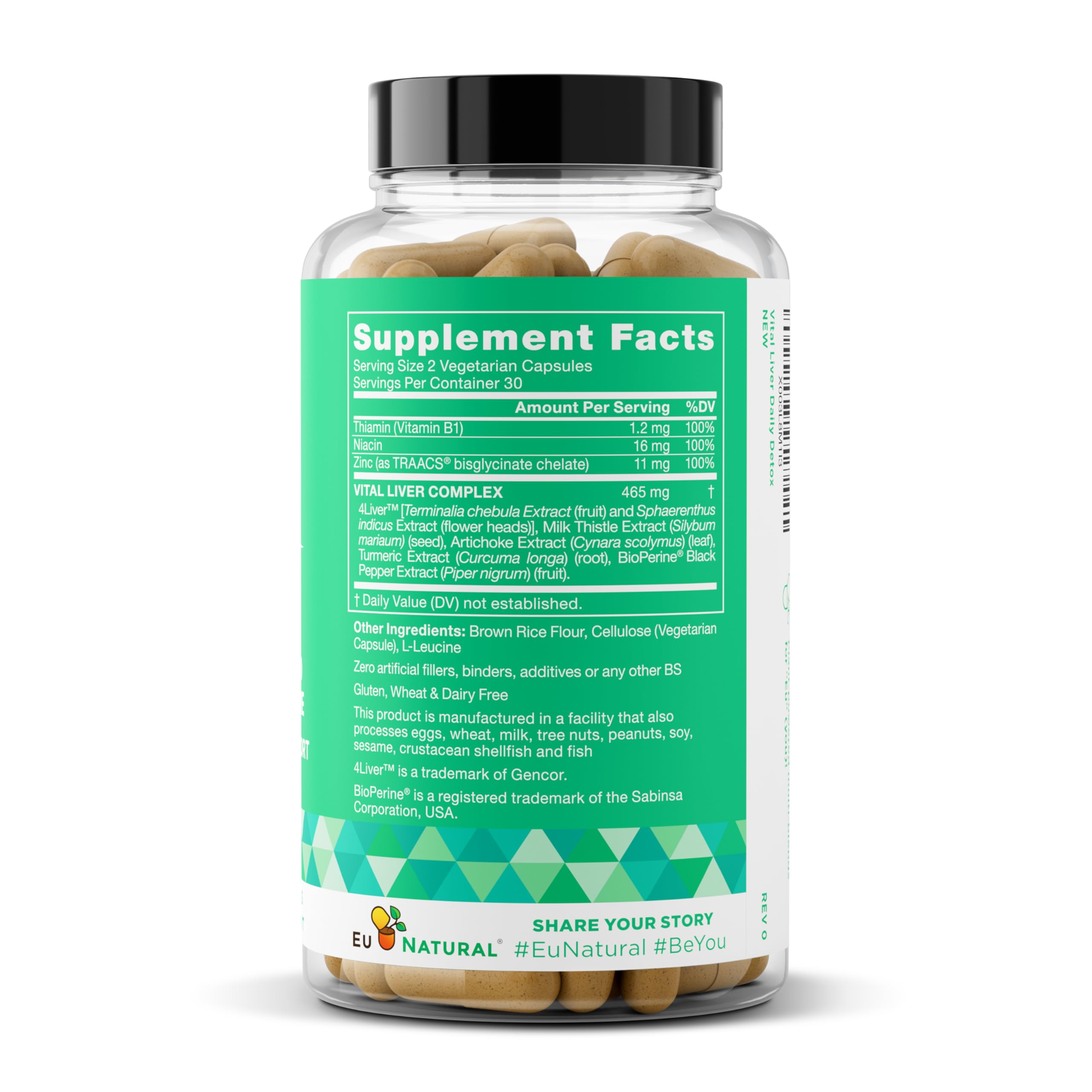 Vital Liver Cleanse Detox & Repair – 9-in-1 Liver Support Supplement – Milk Thistle, Artichoke Extract, Turmeric, Adaptogens – Optimal Liver Function and Digestive Health – 60 Vegetarian Soft Capsules