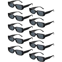Amazon.com: QYVEWY 12 Pack Black Rectangle Sunglasses Bulk 