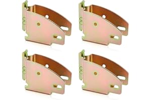 ZOOFOX 4 Pack E-Track Wood Beam End Socket, E Track Accessories for Enclosed Trailers, E Track Board Holder for Truck, Traile