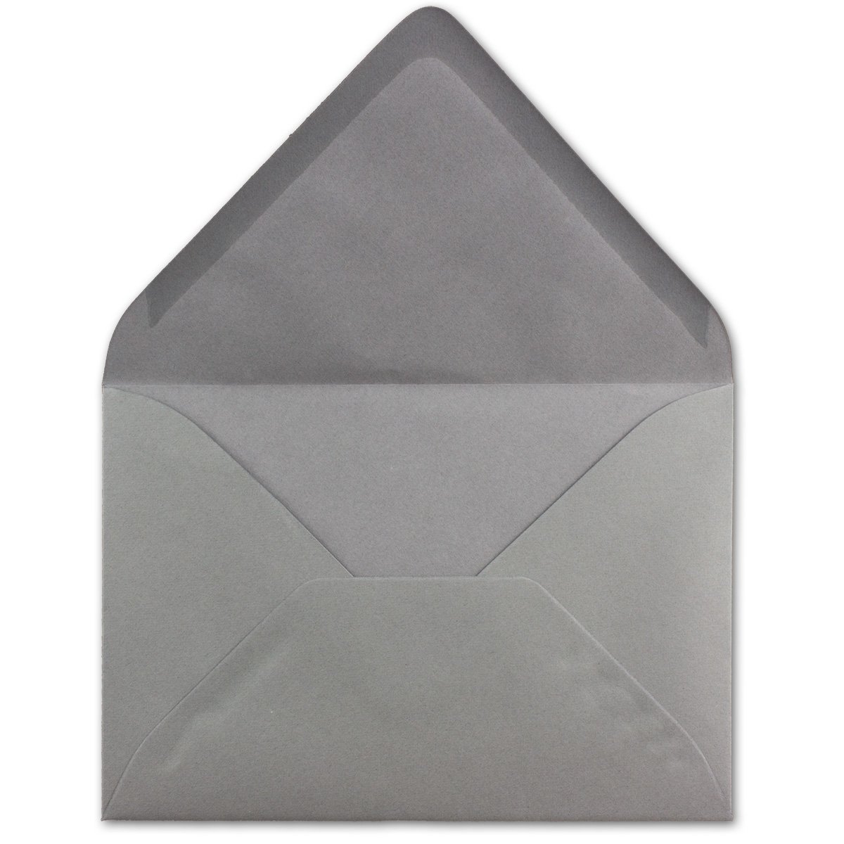 75 DIN C6 Envelopes Grey - 11.4 x 16.2 cm - 120 g/m² Wet Seal Letter Envelopes Without Window for Invitations from Your Glüxx Agent — image 1