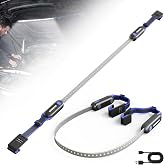 WORKPRO Rechargeable Underhood Work Light, 25" Foldable Magnetic Light Bar | Adjustable Hanging Straps, Hands-Free Repairing LED Light, Wide Area Coverage, Garage &amp; Emergency Use