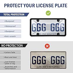 2 Pack License Plate Protector and Frames