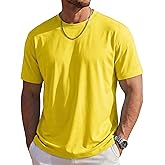 MAGCOMSEN Mens T-Shirts Short Sleeve UPF 80+ Sun Protection Lightweight Moisture Wicking Casual Crew Neck Basic Tees