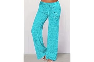Plus Size Women Drawstring Butterfly Printed Yoga Pants Sweatpants Casual Palazzo Pant