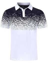 uideazone Mens Polo Shirt Slim Fit Athletic Quick