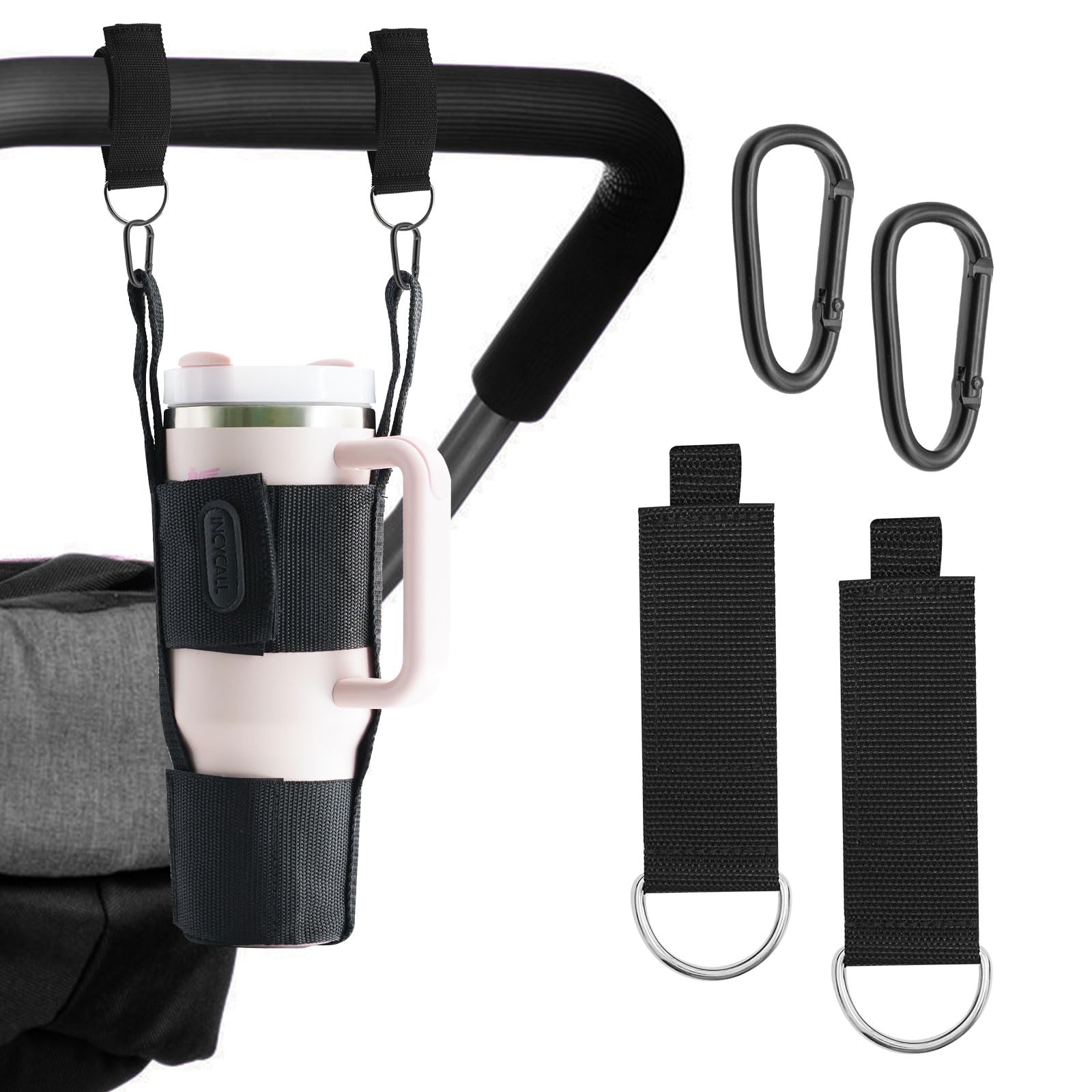 Photo 1 of Incycall Stroller Cup Holder- Adjustable Stanley Cup Holder for Stroller, Fits for 30/40oz Stanley Cup, Universal Cup Holder for Strollers, Scooters, Golf Carts, Bikes, Wagons & Bags