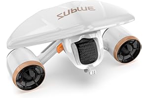 SUBLUE Mix Pro Dual Motor Underwater Scooter - 2 Speed Modes, 60 Min Runtime, 131ft Depth with Camera Mount & Low Battery Alarm for Pool, Diving, Snorkeling - Water Scooter for Adults