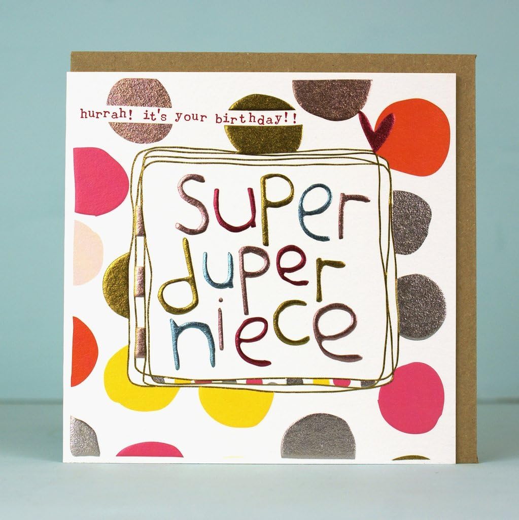 Molly Mae Niece birthday card by small card super duper niece