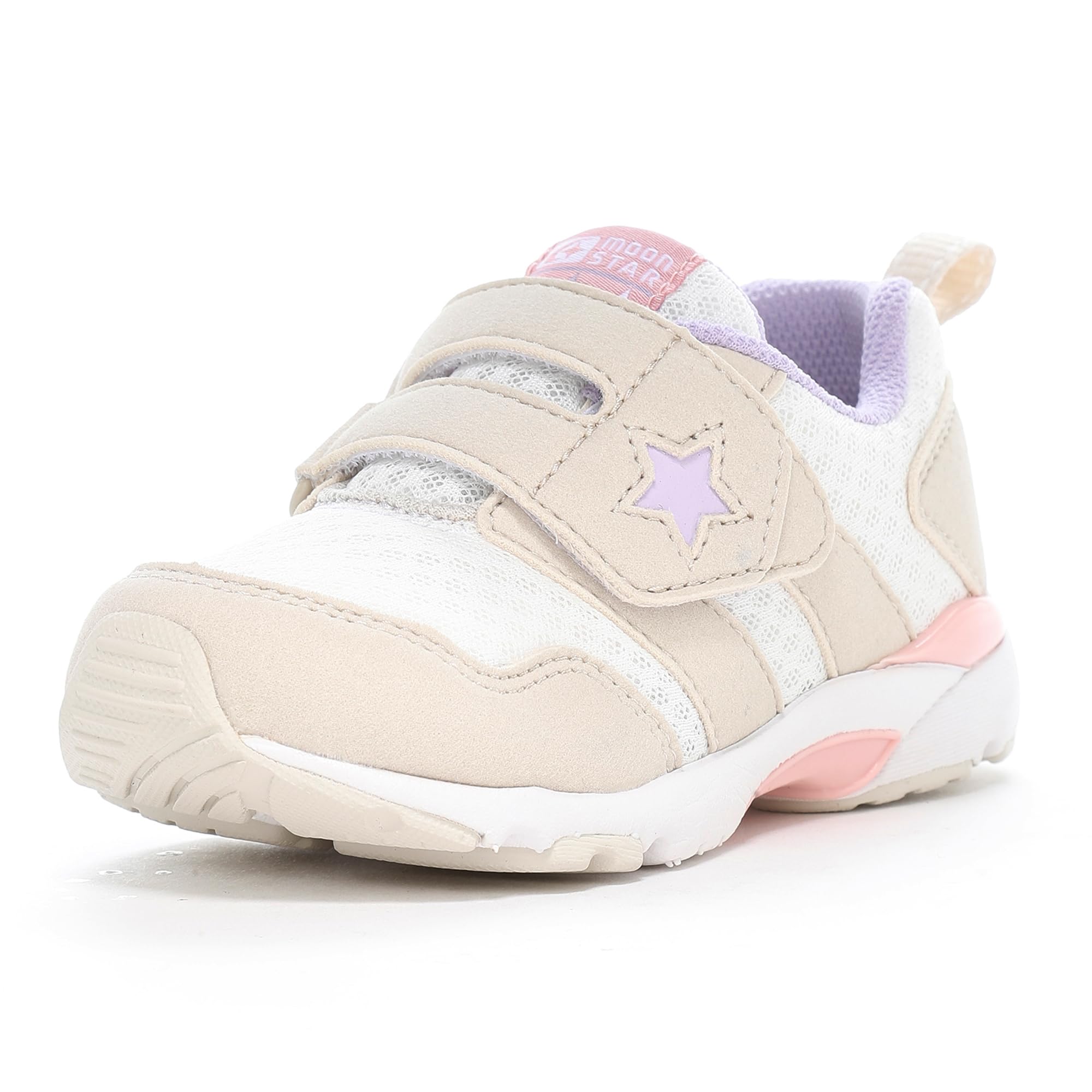 [ムーンスター] スニーカー 運動靴 撥水 3E 幅広 キッズ 男の子 女の子 アイボリー 18.5 cm商品画像