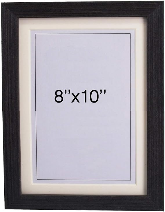AddGrace Black 8x10 Solid Wood Picture Frames for Table Top