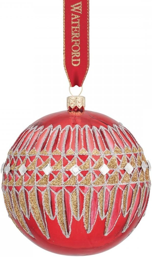 Waterford Lismore Diamond Red Ball 