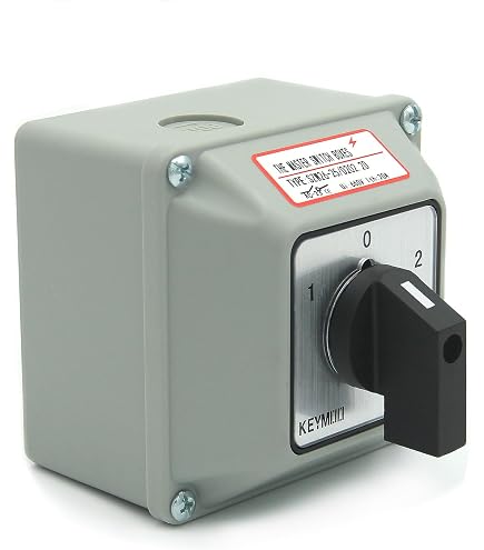 Position Switch Box Rotary Selector Switch Universal 3-Position Changeover Switch With ...