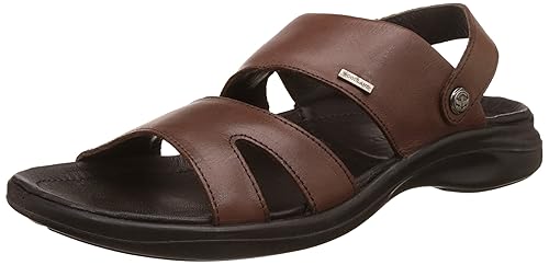 woodland men's leather sandals and floaters