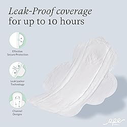 100% Organic Pads for Women, Ultra Thin Feminine