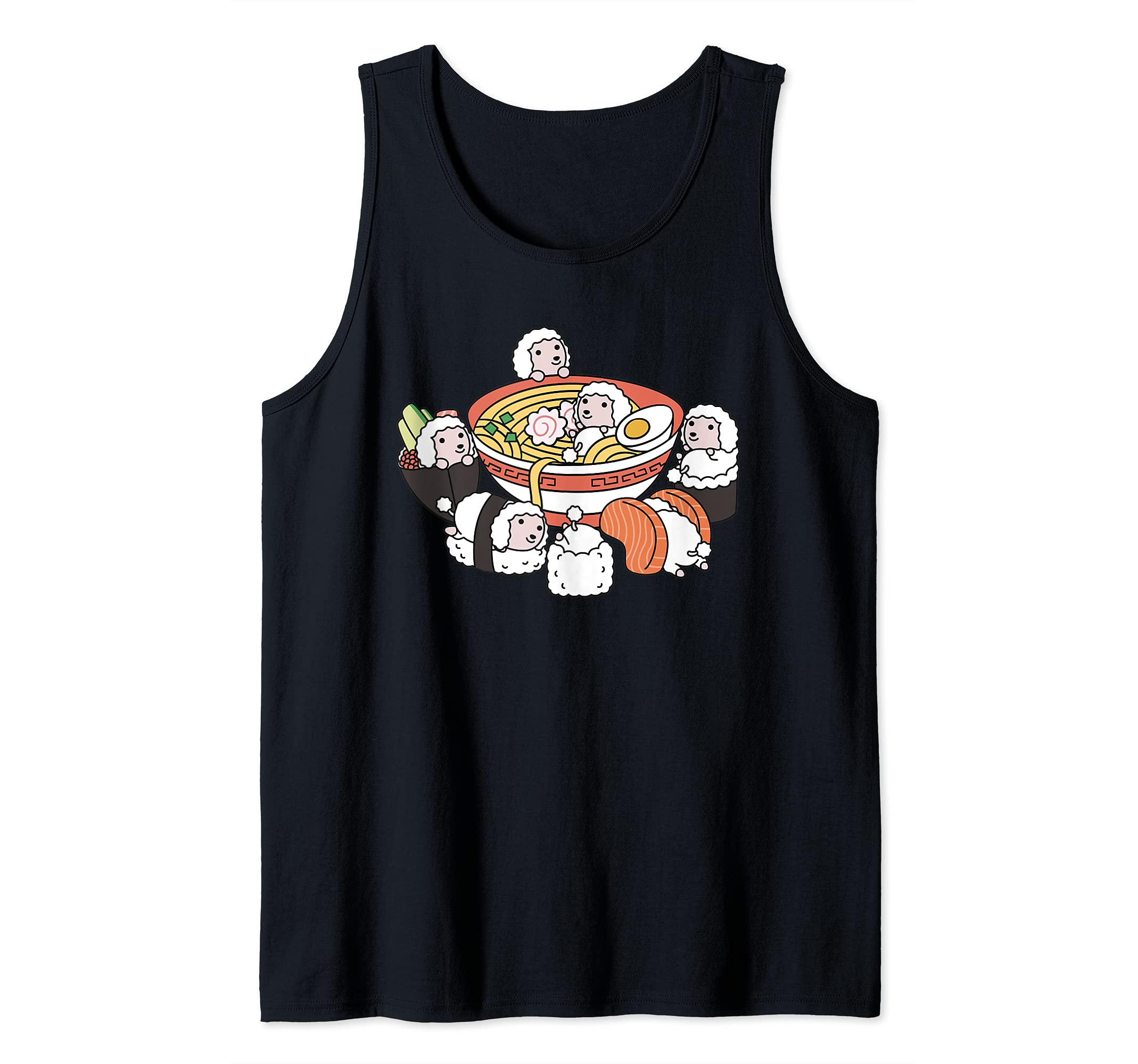 Ramen Sushi Poodle Dog Tank Top