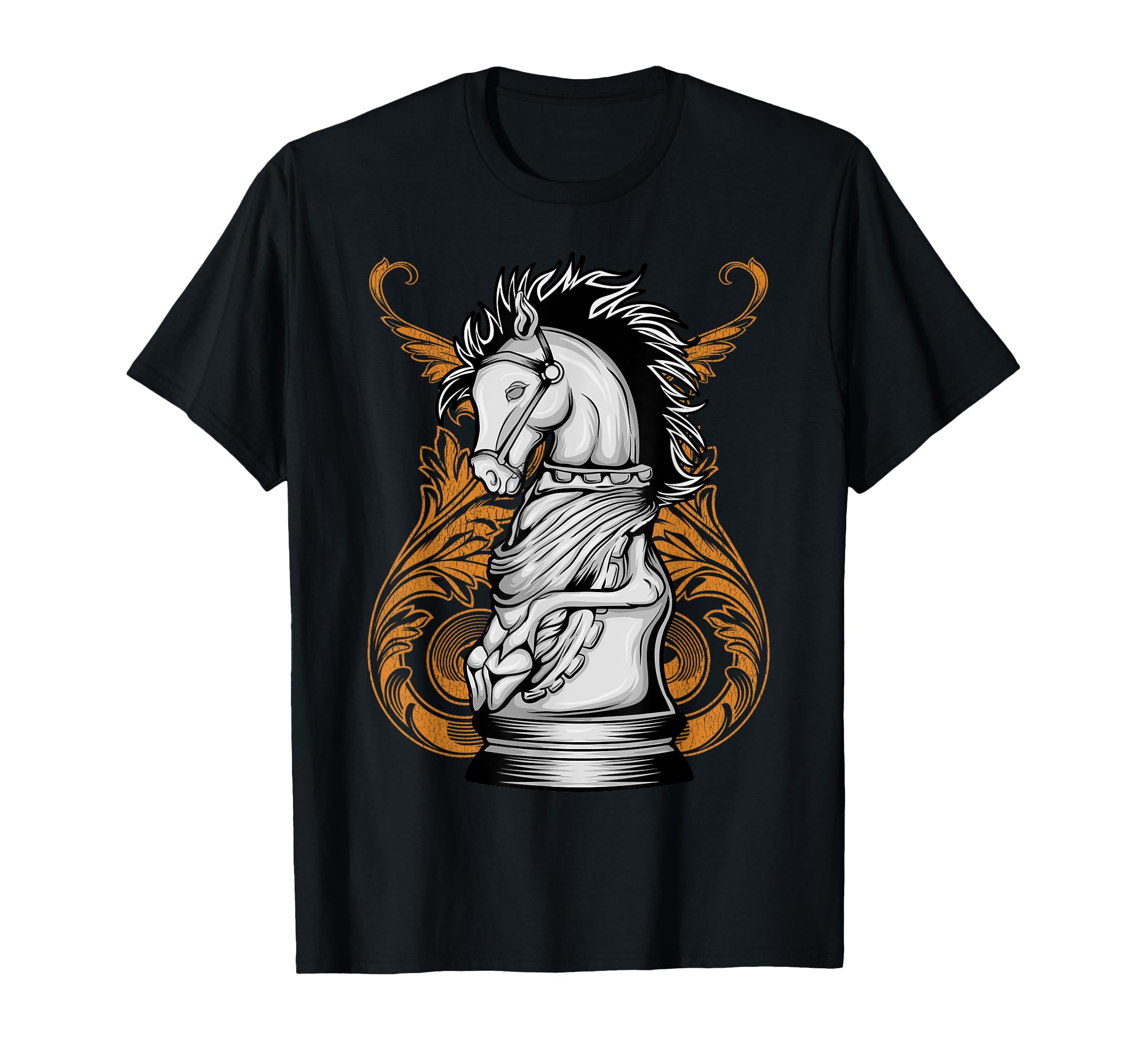 Chess Knight Illustration Design for Chess Gamer T-Shirt