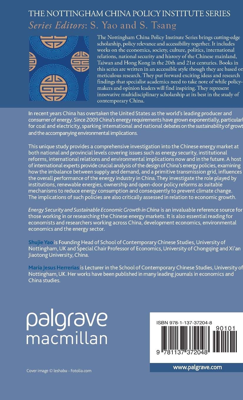 Energy Security And Sustainable Economic Growth In China The - 