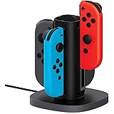 Joy Con Charging Dock for Nintendo Switch by TalkWorks | Docking Station Charges up to 4 Joy-Con Controllers…