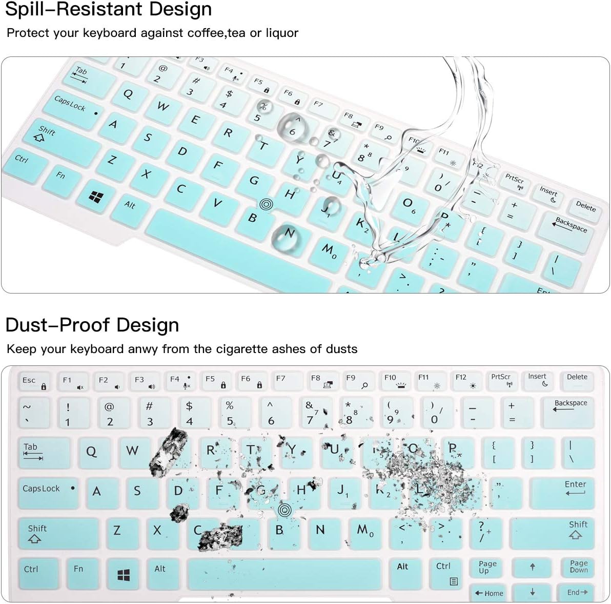 Keyboards Mice Input Devices Keyboard Cover Compatible 14 Dell Latitude 5480 5490 7480 7490 E7450 E7470 E7480 E5470 With Pointing Ultra Thin Soft Silicone Dell Latitude 7490 Keyboard Protector Skin Gradual Blue Electronics Klemens Jelesnia Pl