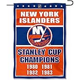 New York Islanders 4 Time Stanley Cup Champions Double Sided Garden Flag