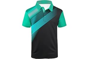 SCODI Mens Golf Shirt Moisture Wicking Performance Sport Short Sleeve Print Golf Polo Shirts for Men