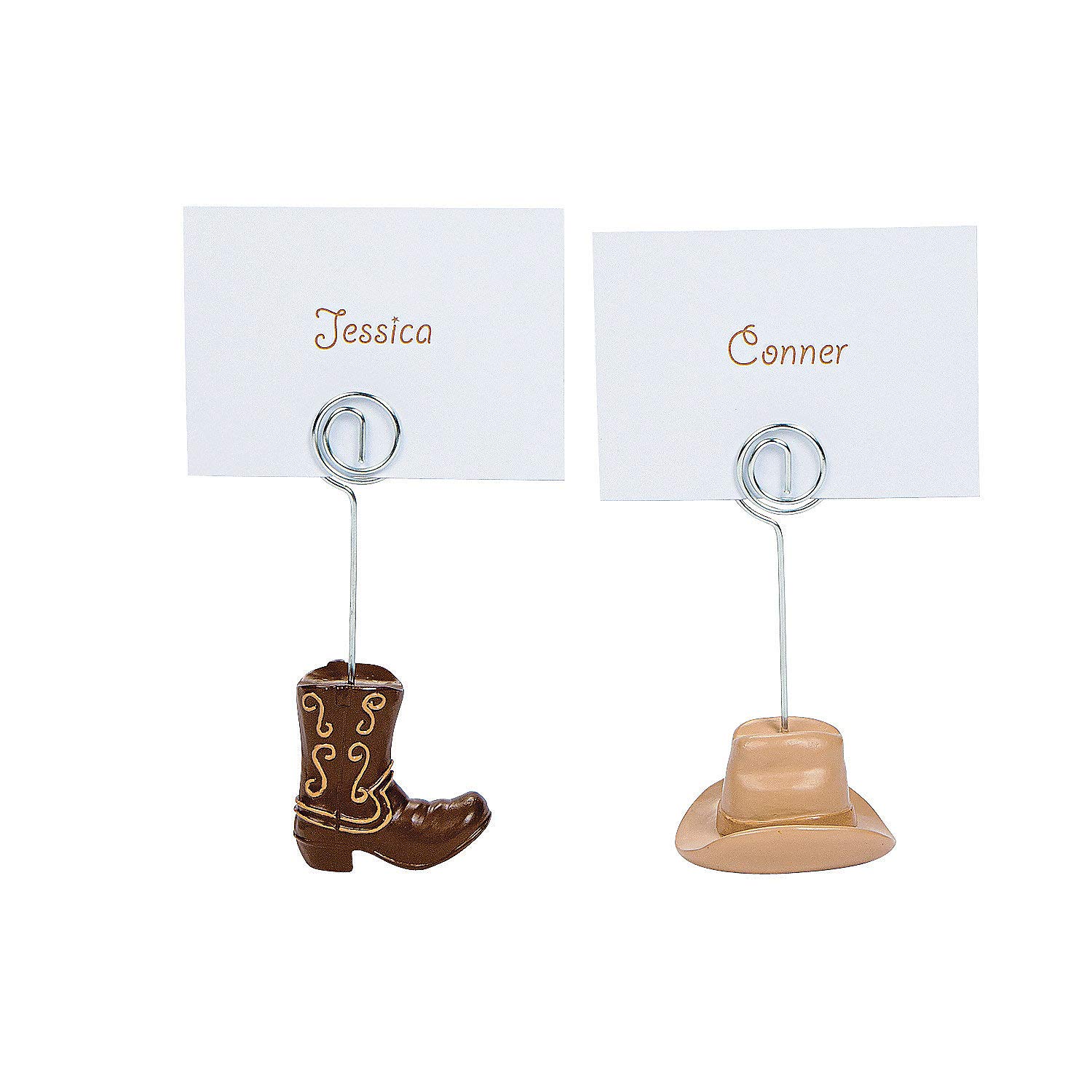 Fun Express Western Wedding Place Card Holders for