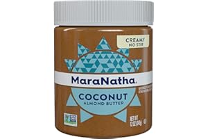 MaraNatha Creamy Roasted Coconut Almond Butter, No Stir, 12 Ounce Jar