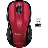 Logitech M510 Wireless Computer Mouse – Comfortable Shape with USB Unifying Receiver, with Back/Forward Buttons and Side-to-S