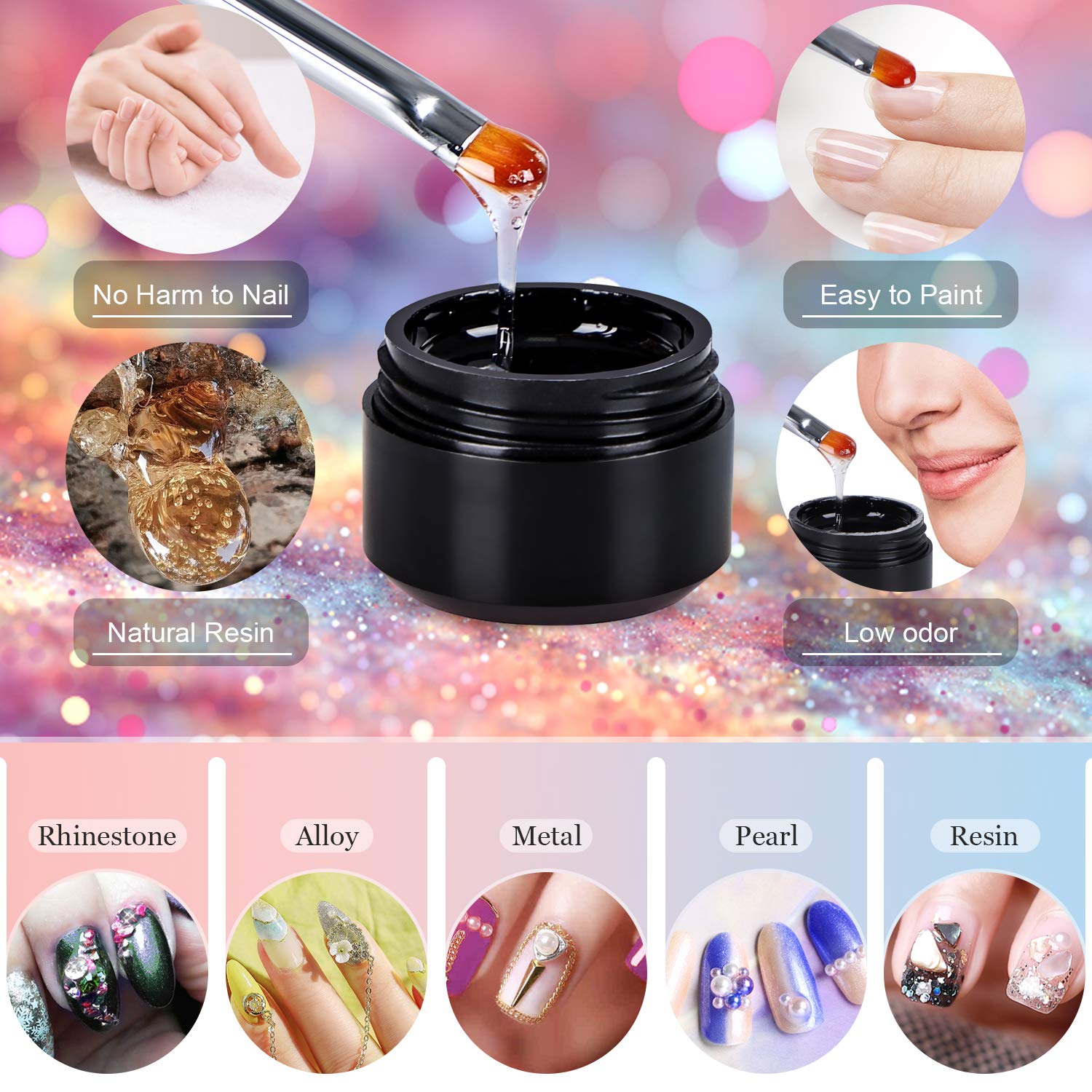 Cooserry 79 in 1 Acrylic Nail Kit Set - 24 Acrylic Nail Glitter Powder with Rhinestones For Nail Art Decoration - Gel Nail Remover Kit for Nail Beginners Supplies : Beauty