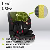 Lionelo Levi Car Seat 9-36 kg I-Size Memory Foam Headrest LED Lights view 8