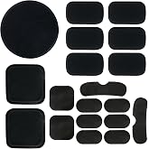 AOUTACC Universal Airsoft Helmet Pads, Helmet Replacement Foam Padding Kits Set Accessories Mats for Fast-Style/Mich/ACH/USMC/PASGT Helmet (Memory Foam, Black)