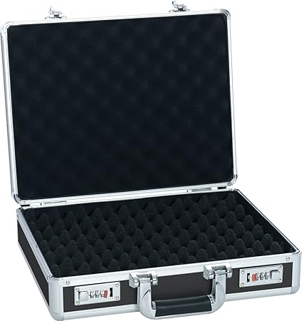 Greenlands Pistolenkoffer Waffenkoffer Alu 40x31x13 cm Schwarz