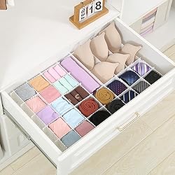 Qozary 42 Pack Adjustable Drawer Organizer Dividers