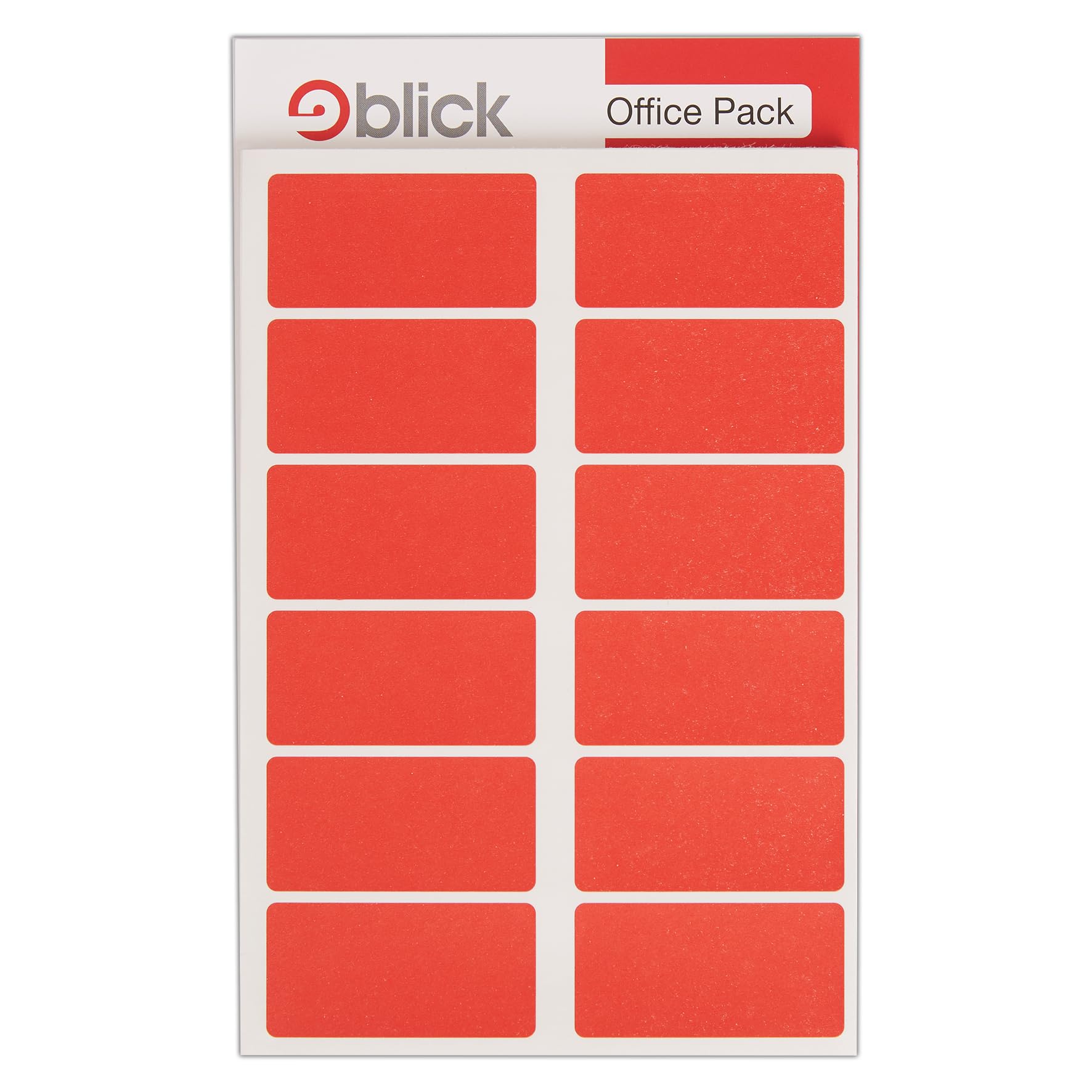 Blick Value Pack Labels 25 x 50 mm 320 Per Pack Red