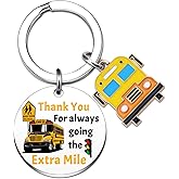 Bus Driver Appreciation Gifts School Bus Keychain School Buses Driver Gifts for Women Men Thank You Gift for Buses Monitor Aide Retirement Birthday Gift for Drivers Christmas Presents for Her Him
