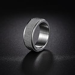 Udolfly Mens Fidget Rings Anxiety Rings for Men