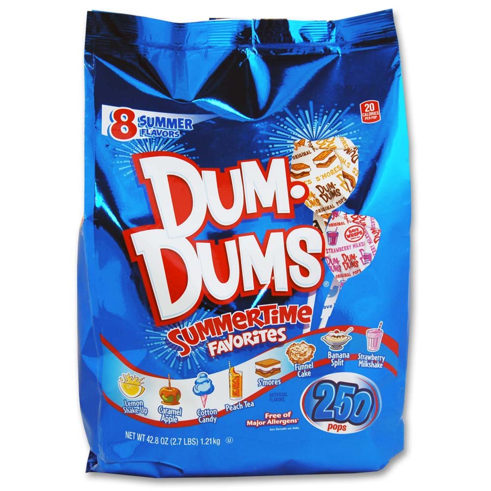 DumDums Holiday Pops, 44 Pops; 8 Flavors Sugar Cookie, Gingerbread, Apple Cider