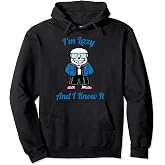 Sans Skeleton Cool Pixel Art I'm Lazy And I Know It Pullover Hoodie