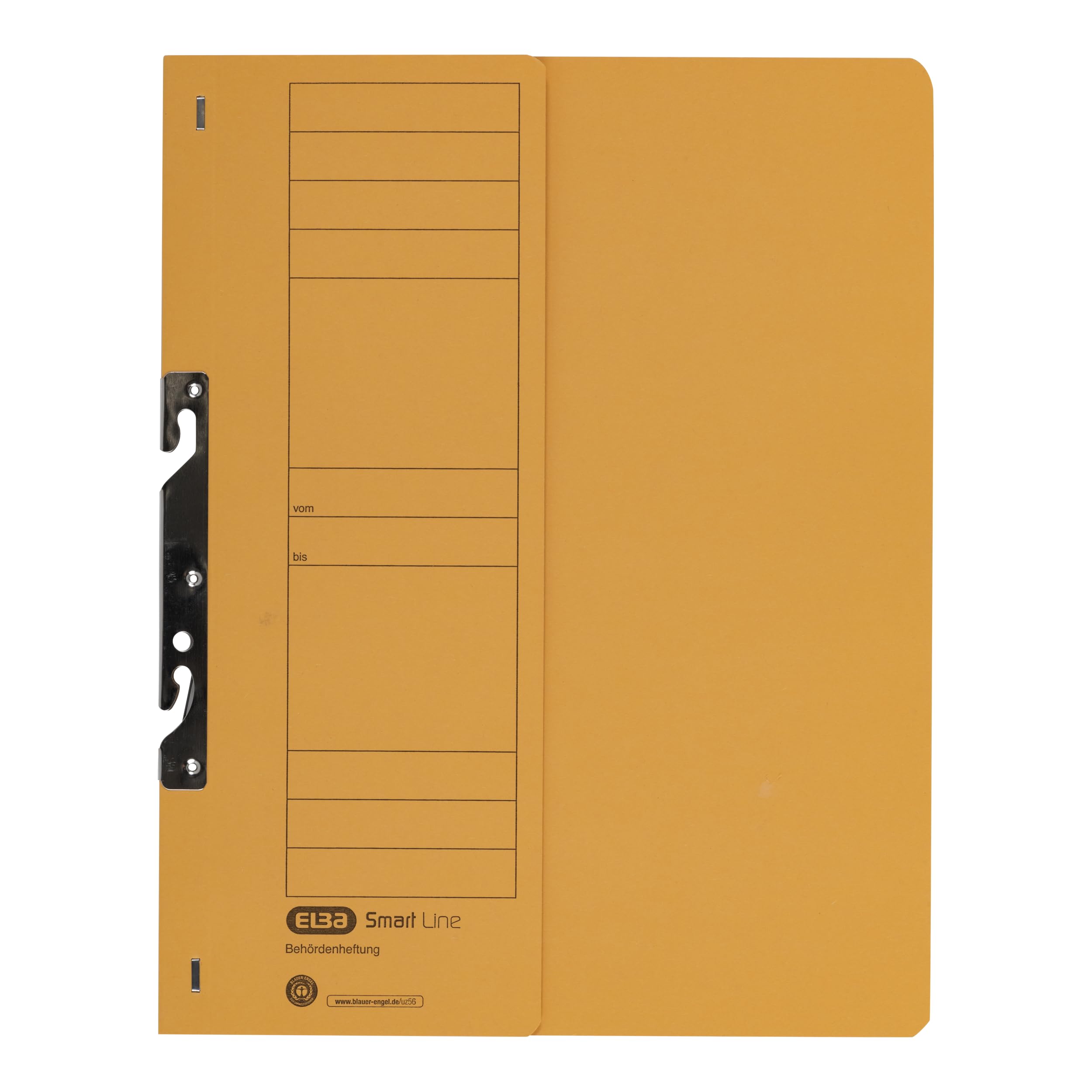 ELBA Smart Line 100560023 Attachable File with Official Filing Pack of 50 Half Front Cover 250 g/m² Cardboard Yellow