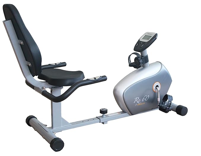 Weslo Recumbent/ Liege Heimtrainer- RE 60 Komfort,8 manuelle Widerstandslevel,4kg Effective Inertia,Dual-Grip EKG-RE 60 WLIVE