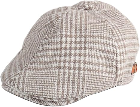 plaid wool cap