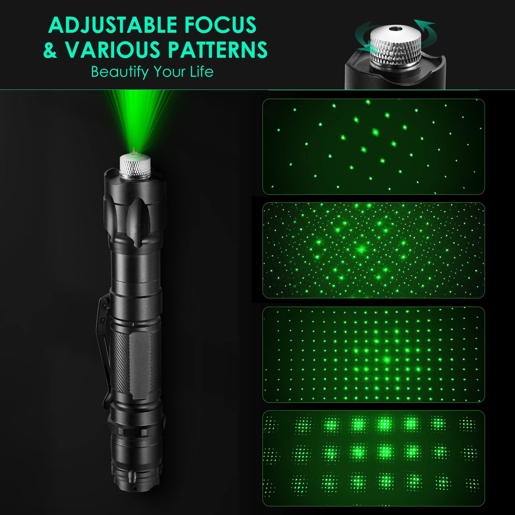 3000 High Lumens Laser Pointer with Aluminum Body