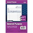 Adams General Purpose Unit Sets, 5.67 x 8.5 Inches, 2-Part, Carbonless, White/Canary, 100 Sets per Pack (NC2581)