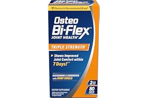 Osteo Bi-Flex Triple Strength, Glucosamine Chondroitin with Vitamin C Joint Health Supplement, Coated Tablets, 80 Count