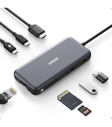 Amazon.com: TUNEWEAR Almighty Dock C2 Multi USB Hub Ethernet 4K