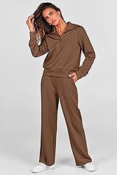 PRETTYGARDEN Womens 2 Piece Outfits Half Zip