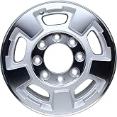 17x7.5 Alloy Wheel Rim for GMC Sierra Chevy Silverado Suburban 2500 3500 | For SUV / truck use. Design and metallic silver finish match factory specs.