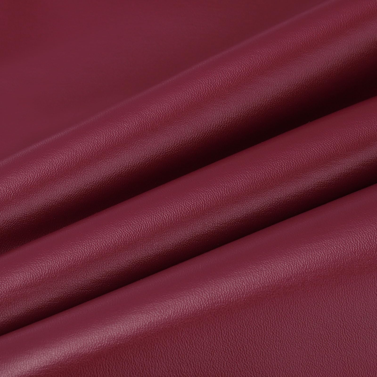 PATIKIL 54x19.7x0.03 Inch Faux Leather Sheets, Soft Colored Faux PU Leather Sheets Repair Fabric Patch for Book Binding, Repairing, Crafting, Sewing, Dark Red