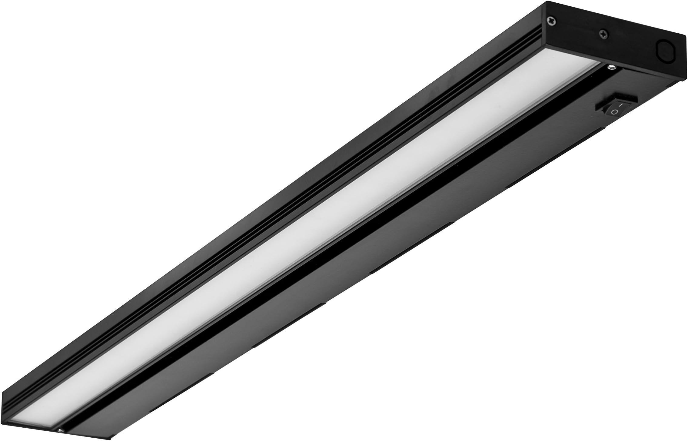 NICOR Lighting 30 inch Dimmable Black LED Under Cabinet Light Fixture (NUC-4-30-DM-W-BK)